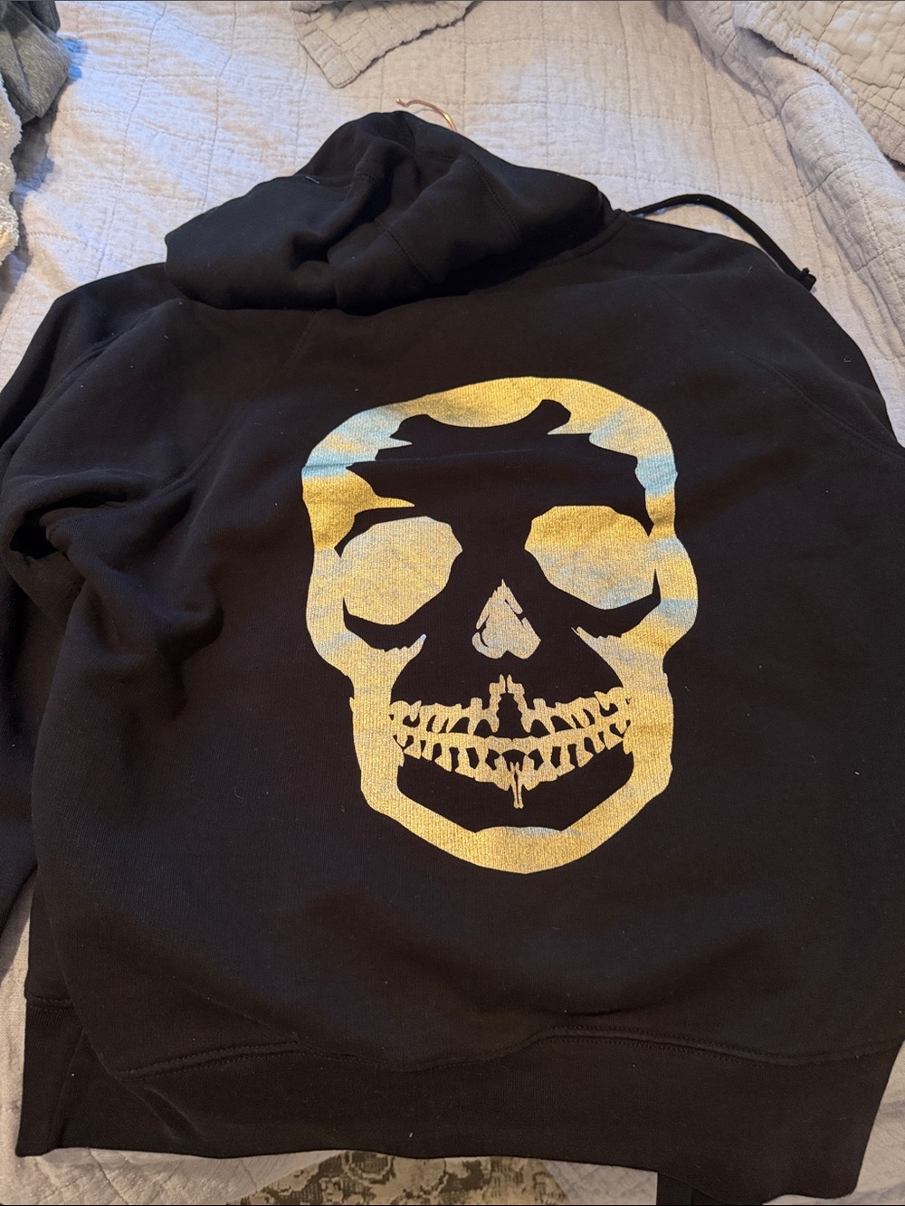 Zadig & Voltaire Skull Graphic Hoodie Black Size Medium